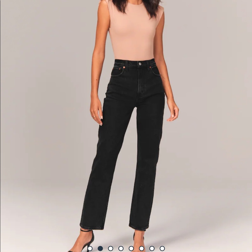 90s ultra high straight jeans